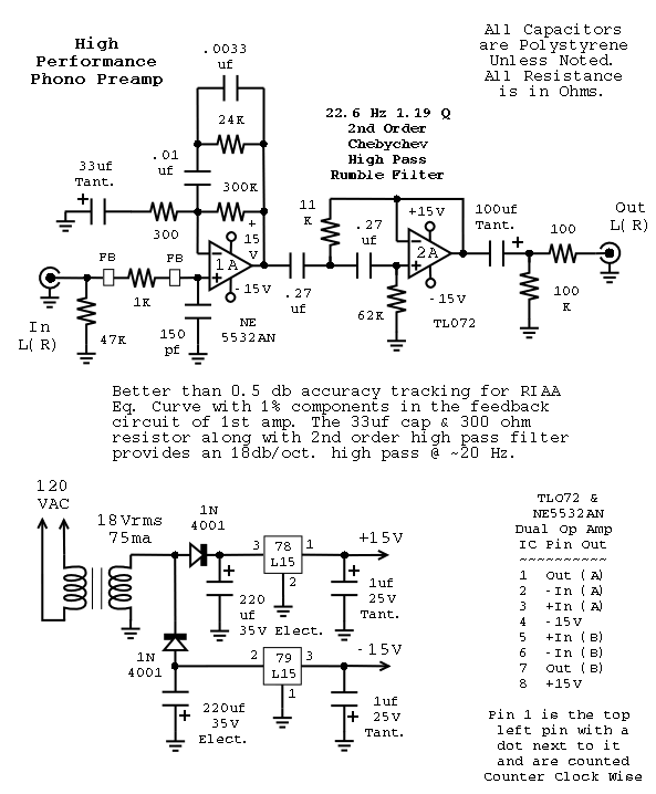 Phono Preanp Schematic